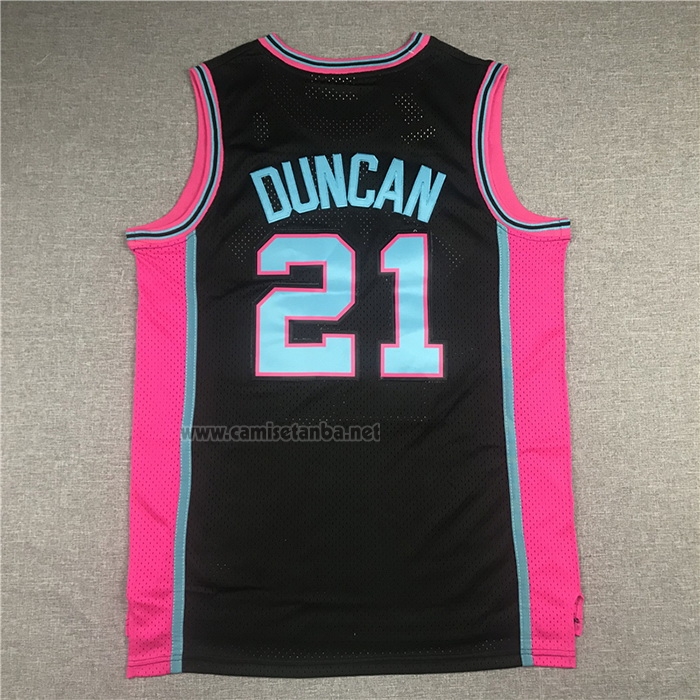 Camiseta San Antonio Spurs Tim Duncan #21 Mitchell & Ness 1998-99 Negro
